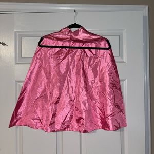 Pink girls superhero cape